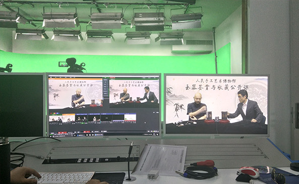 天影视通演播室使用中《玉器鉴赏收藏公开课直播》